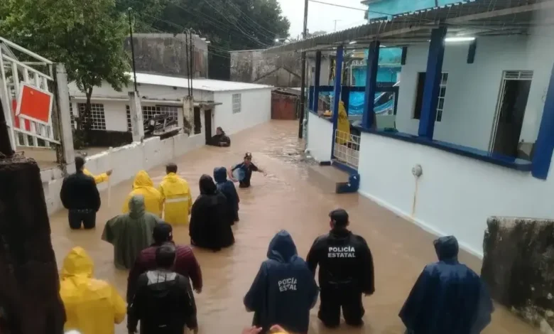 Evacuaciones en el sur de Veracruz por aumento del río Uxpanapa (Foto de internet)