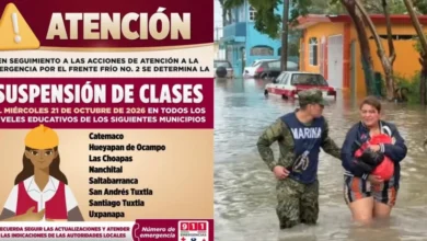 Continúa suspensión de clases en Veracruz por efectos de frente frío 2 (Fotos de internet)
