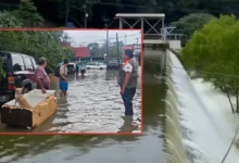 Desfogue de la presa Canseco motiva desalojo, estragos de lluvias en Veracruz (Fotos de internet)