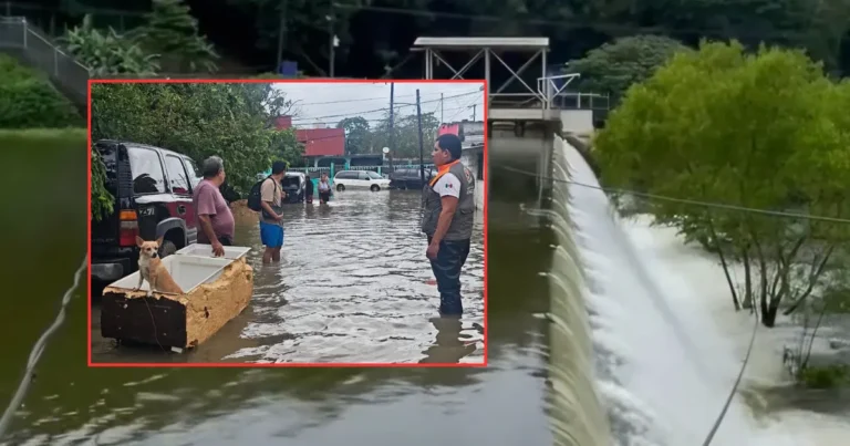 Desfogue de la presa Canseco motiva desalojo, estragos de lluvias en Veracruz (Fotos de internet)