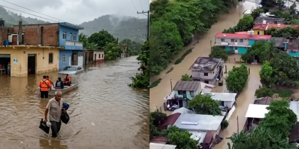 Seis municipios más afectados por lluvias de frente frío 2 (Fotos de internet)