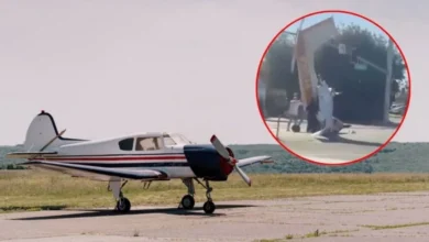 avioneta se estrella en una calle de california