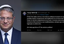 Ben Gvir exige arrestar a líderes árabes en Israel por supuesto dinero de Catar