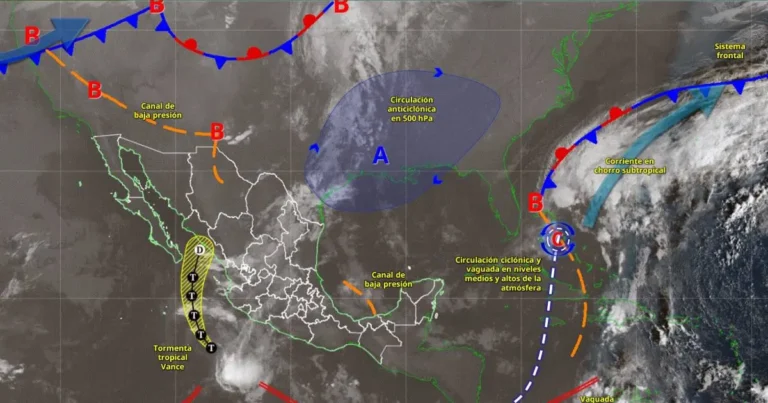clima hoy en méxico vance amenaza con lluvias fuertes en jalisco y colima