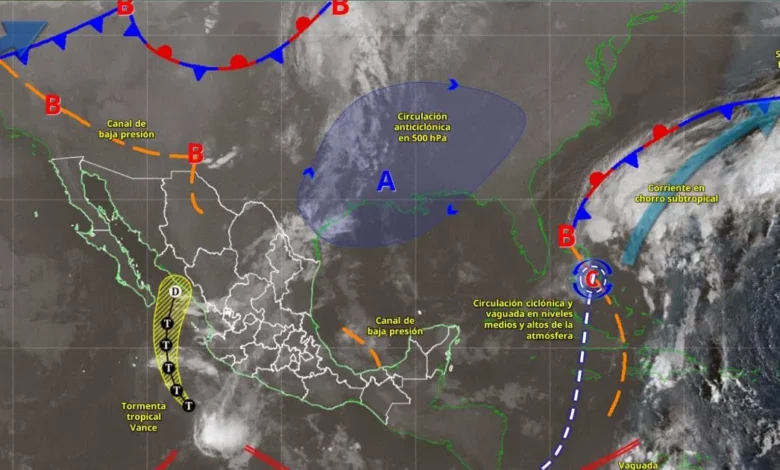 clima hoy en méxico vance amenaza con lluvias fuertes en jalisco y colima