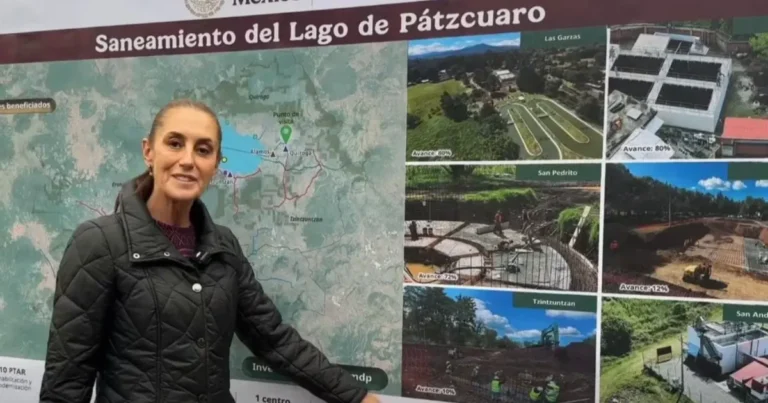 Sheinbaum da seguimiento a saneamiento del Lago de Pátzcuaro (Foto de internet)