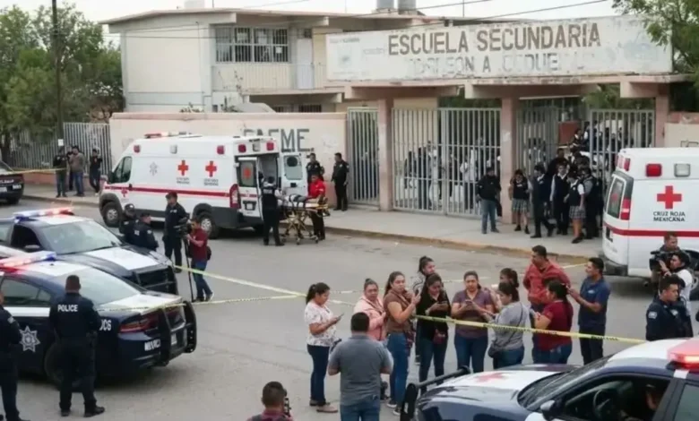 Tiroteo en secundaria de Torreón (Foto de internet)