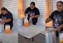 Sujeto acosa a su ex empleada por emprender en puesto de tamales (Foto de redes sociales)