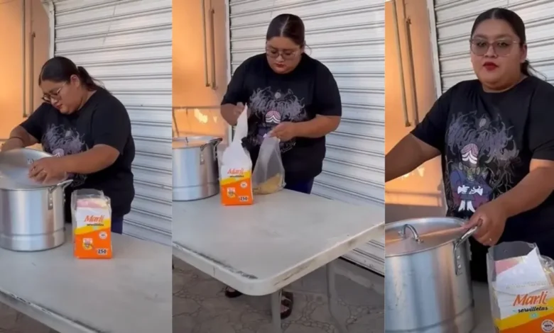 Sujeto acosa a su ex empleada por emprender en puesto de tamales (Foto de redes sociales)