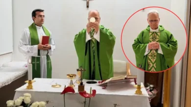 Papa León XIV realiza una misa días después de su cirugía pulmonar (Fotos de redes sociales del Vaticano)