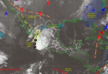 Pronóstico del clima: Vance avanza cómo tormenta tropical y genera lluvias fuertes (Imagen de Conagua)