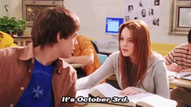 lindsay lohan recrea escena de mean girls por el 3 de octubre