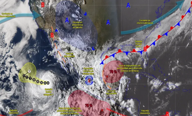 prevén lluvias torrenciales en tamaulipas, veracruz, tabasco y chiapas